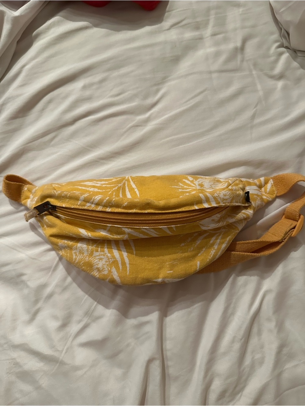 Roxy Yellow Floral Canvas Waist Bag